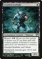 Magic the Gathering Card - Gnarled Scarhide - MTG Circle