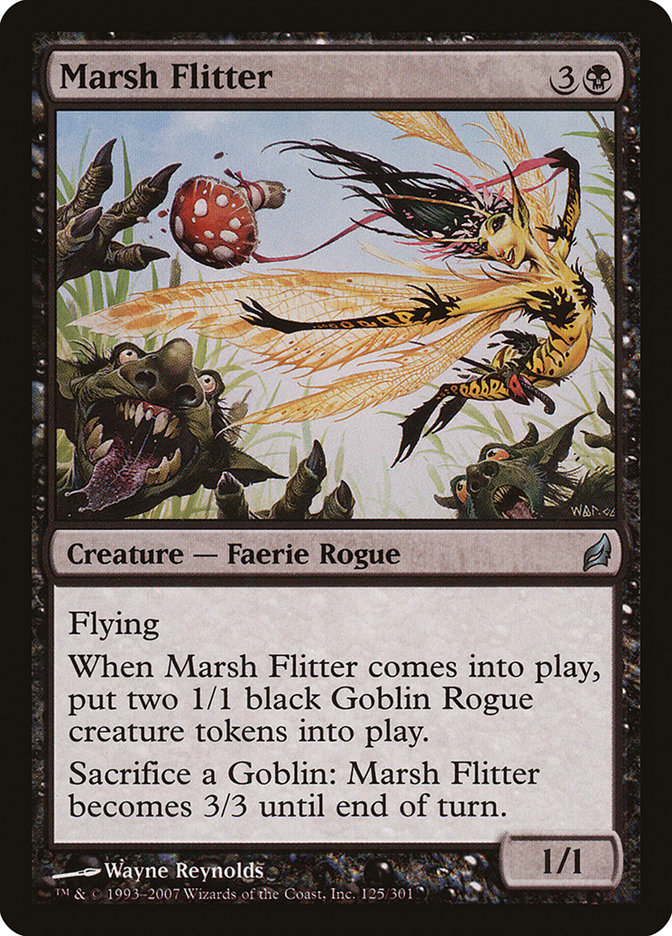 Magic the Gathering Card - Marsh Flitter - MTG Circle