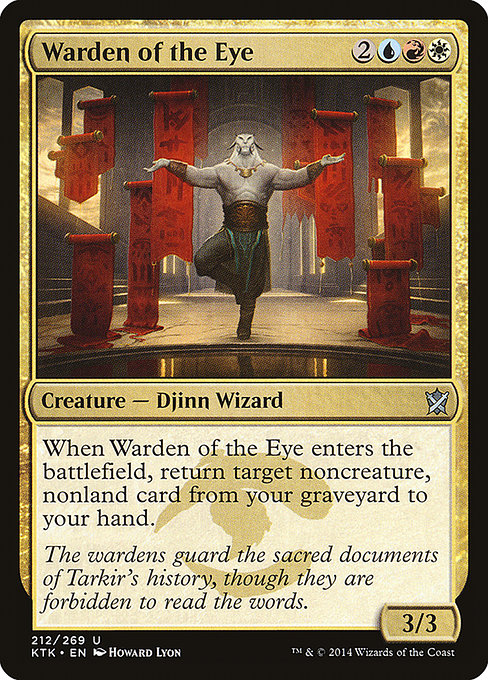 Magic the Gathering Card - Warden of the Eye - MTG Circle
