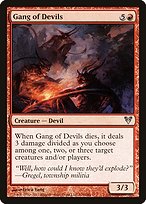 Magic the Gathering Card - Gang of Devils - MTG Circle