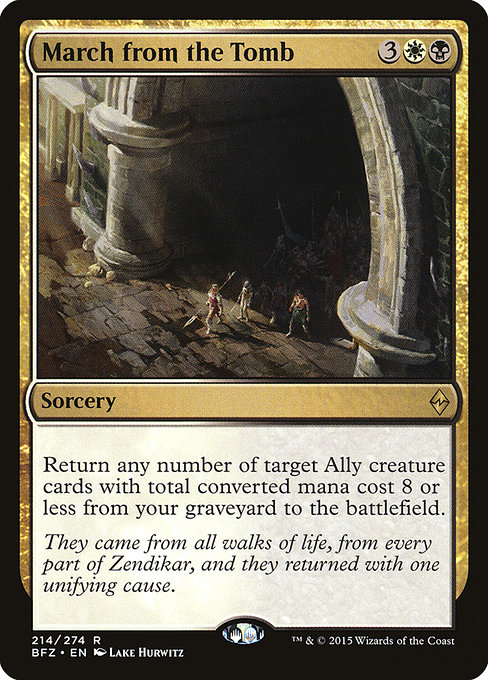 Magic the Gathering Card - March from the Tomb - MTG Circle