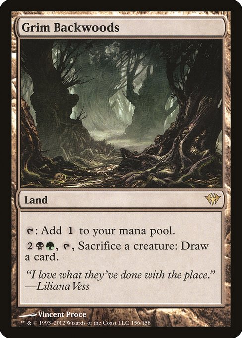 Magic the Gathering Card - Grim Backwoods - MTG Circle
