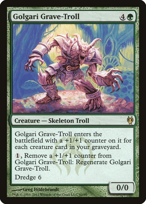 Magic the Gathering Card - Golgari Grave-Troll - MTG Circle