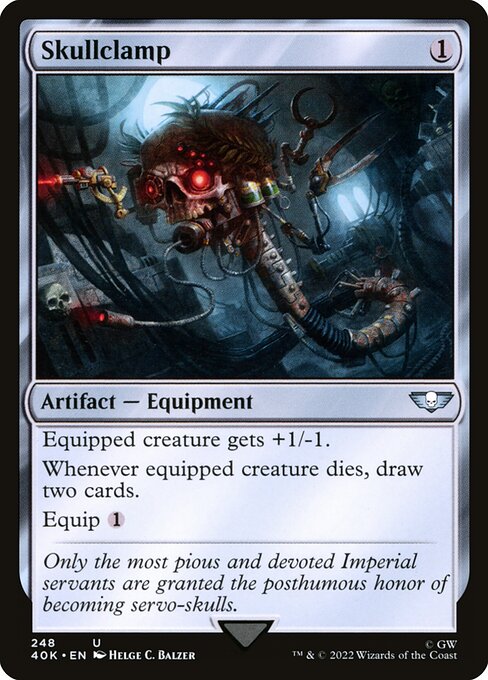 Magic the Gathering Card - Skullclamp - MTG Circle
