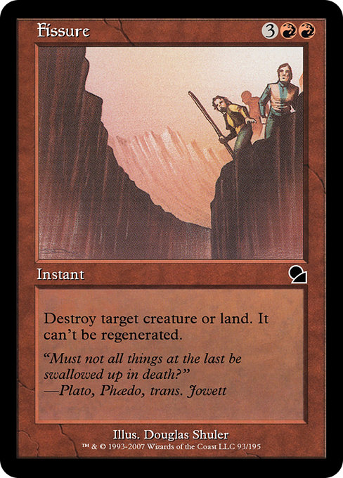 Magic the Gathering Card - Fissure - MTG Circle