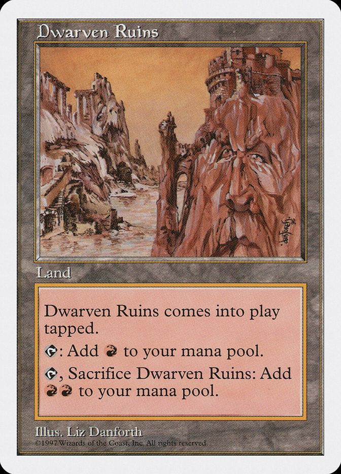 Magic the Gathering Card - Dwarven Ruins - MTG Circle