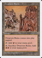 Magic the Gathering Card - Dwarven Ruins - MTG Circle