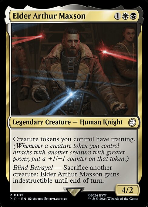 Magic the Gathering Card - Elder Arthur Maxson - MTG Circle
