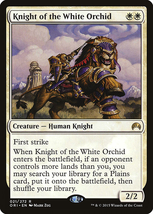 Magic the Gathering Card - Knight of the White Orchid - MTG Circle