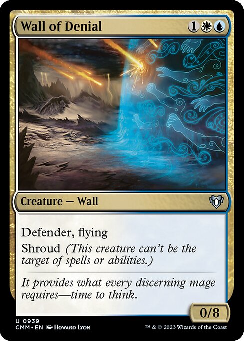 Magic the Gathering Card - Wall of Denial - MTG Circle