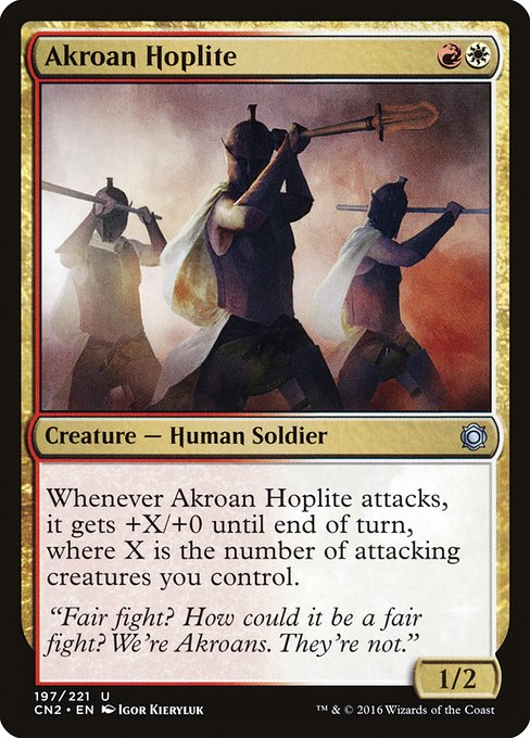 Magic the Gathering Card - Akroan Hoplite - MTG Circle
