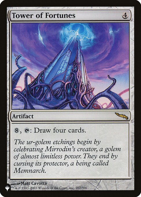 Magic the Gathering Card - Tower of Fortunes - MTG Circle