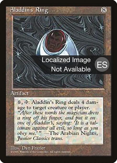 Magic the Gathering Card - Aladdin's Ring - MTG Circle