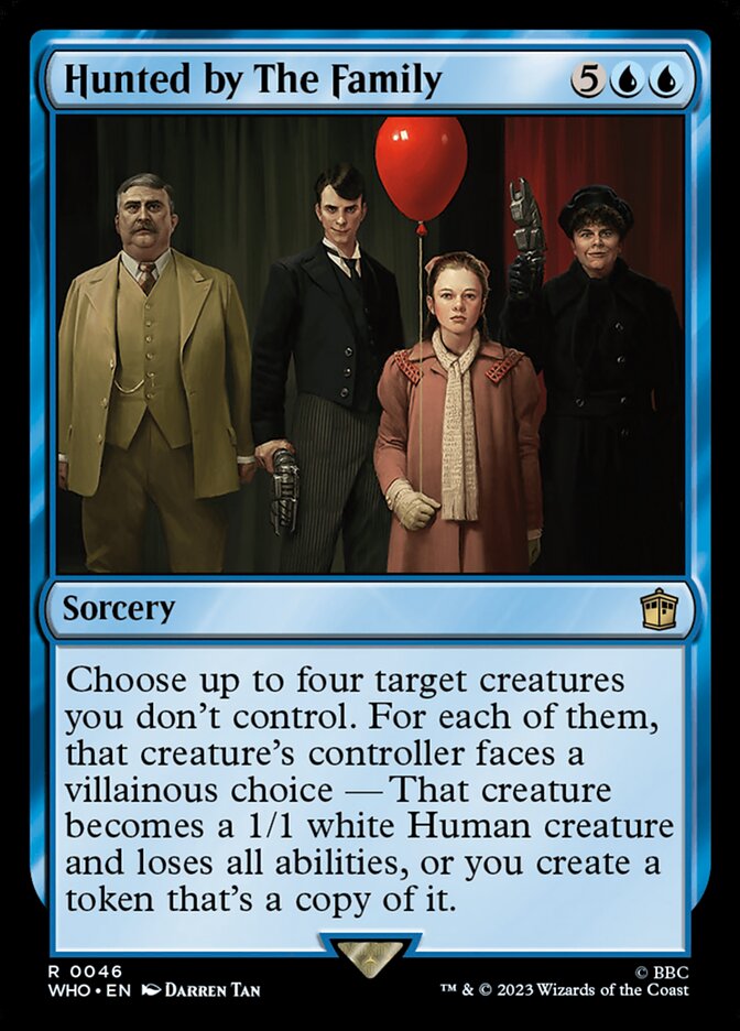 Magic the Gathering Card - Hunted by The Family - MTG Circle