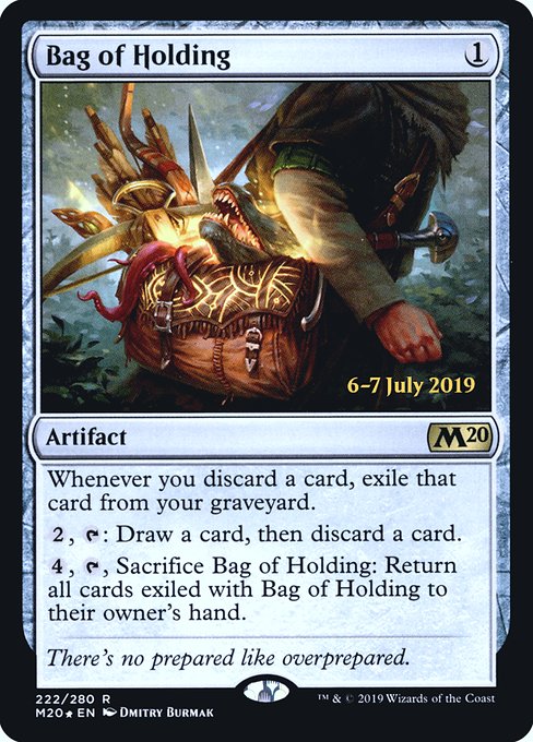 Magic the Gathering Card - Bag of Holding - MTG Circle