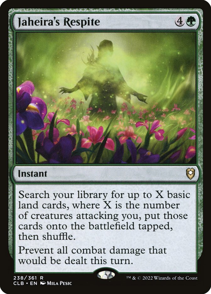 Magic the Gathering Card - Jaheira's Respite - MTG Circle