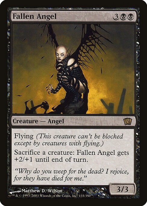 Magic the Gathering Card - Fallen Angel - MTG Circle