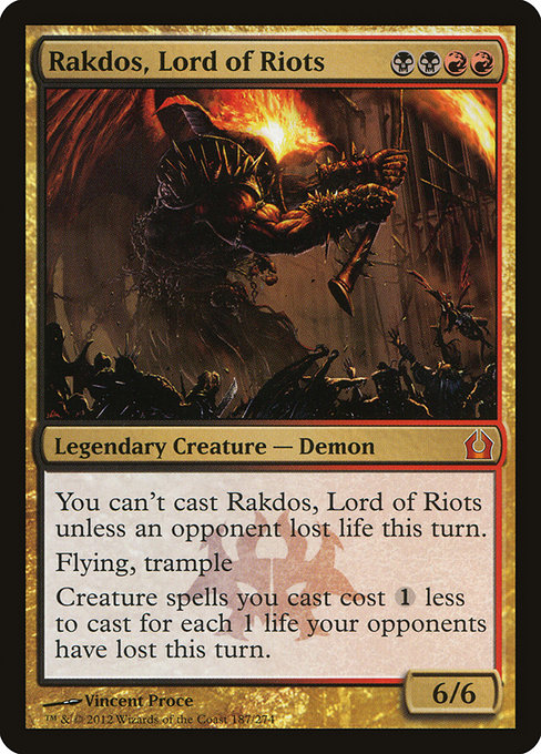 Magic the Gathering Card - Rakdos, Lord of Riots - MTG Circle