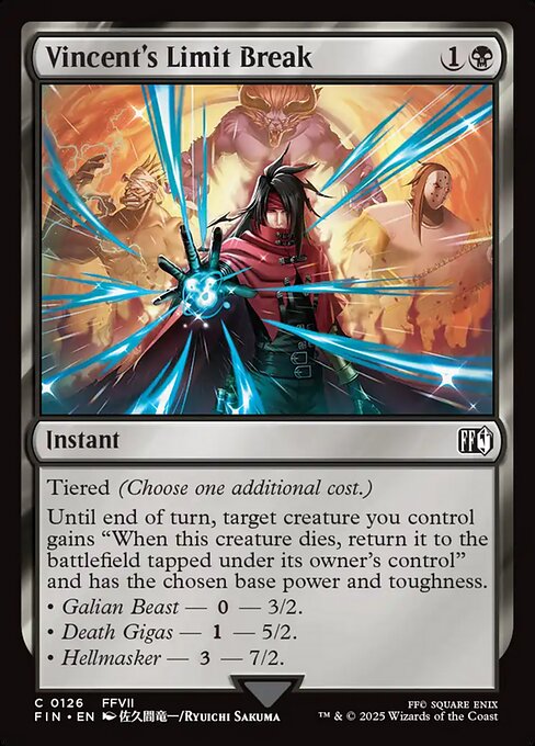 Magic the Gathering Card - Vincent's Limit Break - MTG Circle