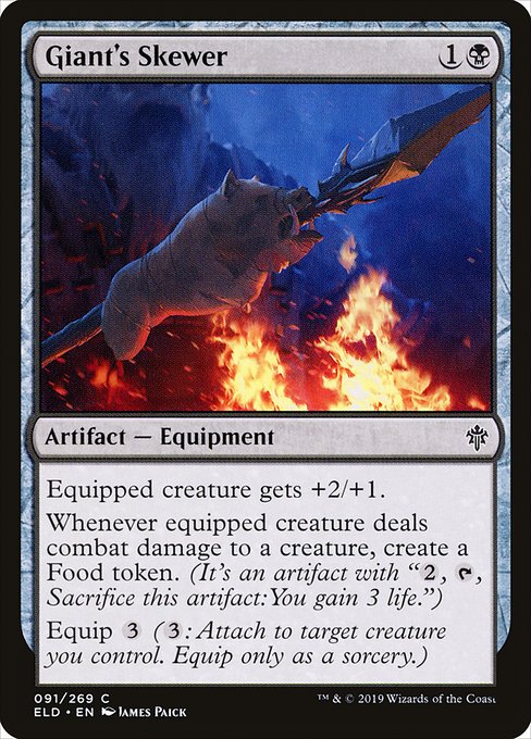 Magic the Gathering Card - Giant's Skewer - MTG Circle