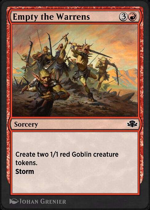 Magic the Gathering Card - Empty the Warrens - MTG Circle