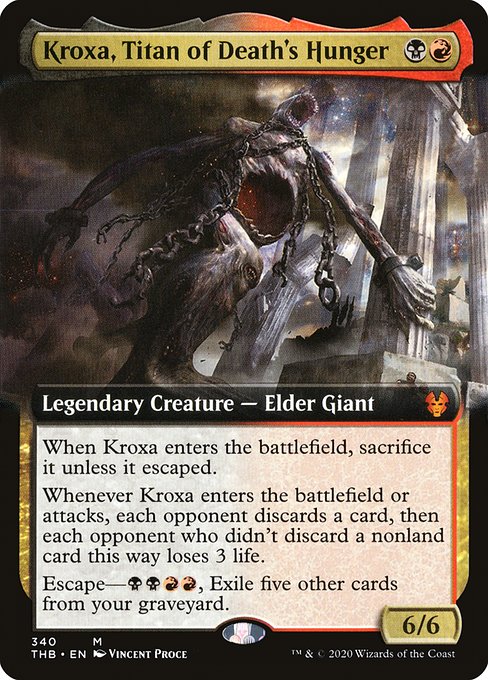 Magic the Gathering Card - Kroxa, Titan of Death's Hunger - MTG Circle