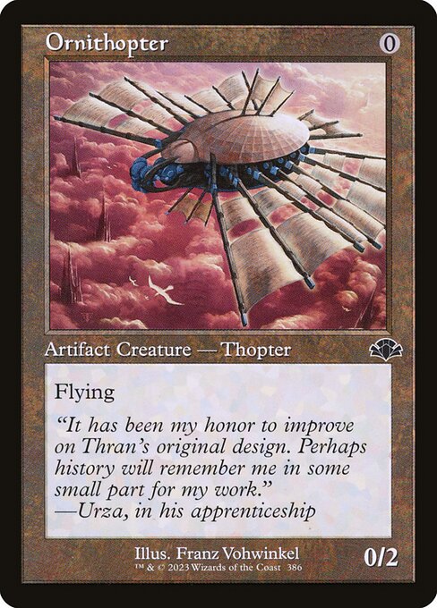 Magic the Gathering Card - Ornithopter - MTG Circle