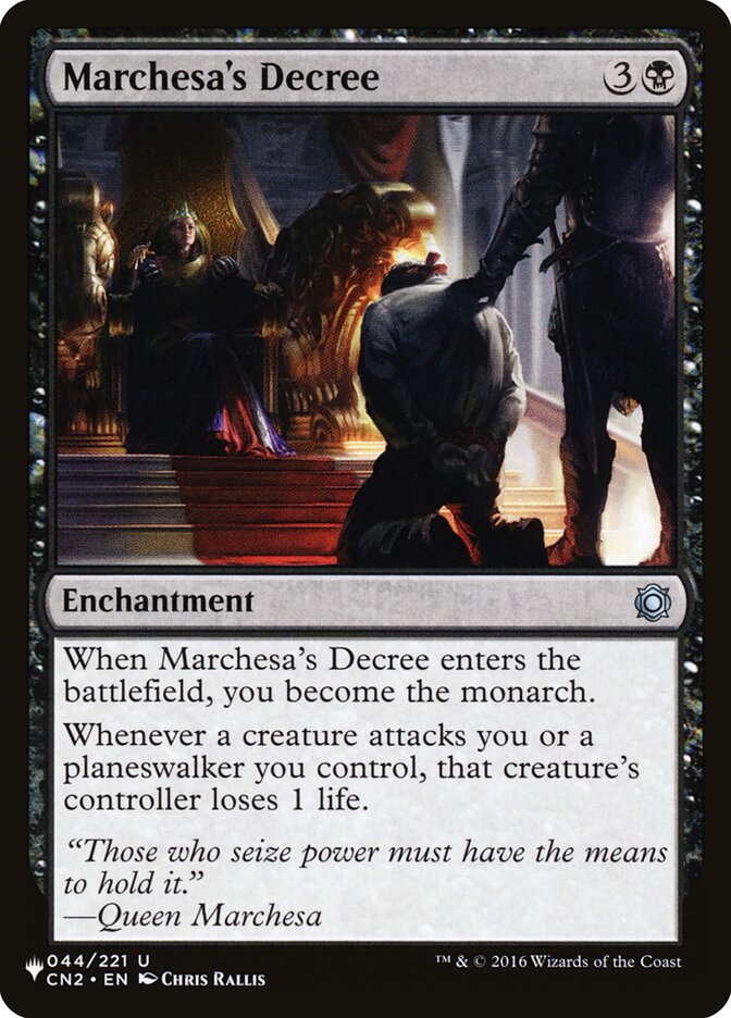Magic the Gathering Card - Marchesa's Decree - MTG Circle