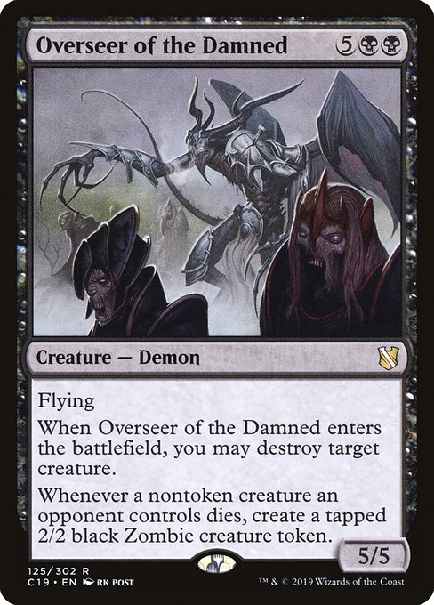 Magic the Gathering Card - Overseer of the Damned - MTG Circle