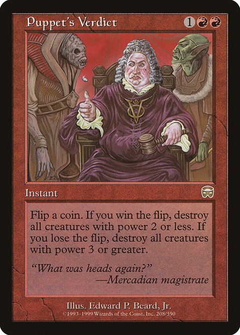 Magic the Gathering Card - Puppet's Verdict - MTG Circle