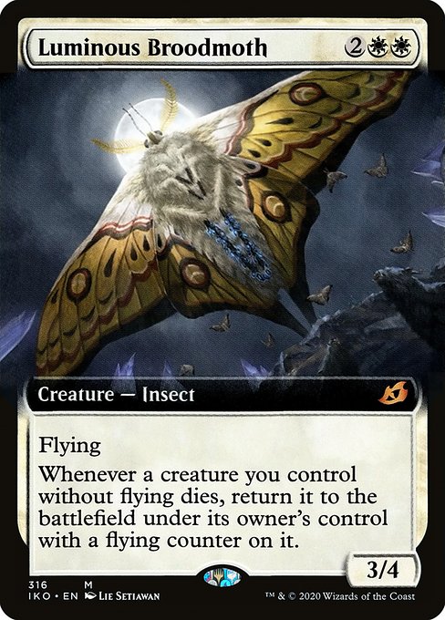 Magic the Gathering Card - Luminous Broodmoth - MTG Circle
