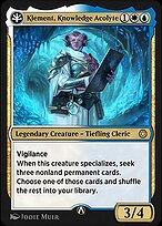 Magic the Gathering Card - Klement, Knowledge Acolyte - MTG Circle