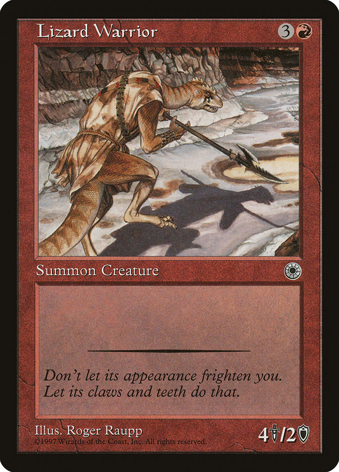 Magic the Gathering Card - Lizard Warrior - MTG Circle