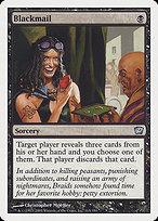 Magic the Gathering Card - Blackmail - MTG Circle