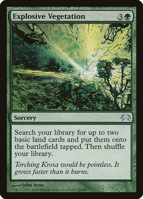 Magic the Gathering Card - Explosive Vegetation - MTG Circle