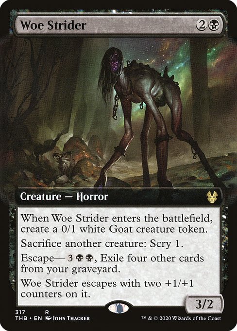 Magic the Gathering Card - Woe Strider - MTG Circle