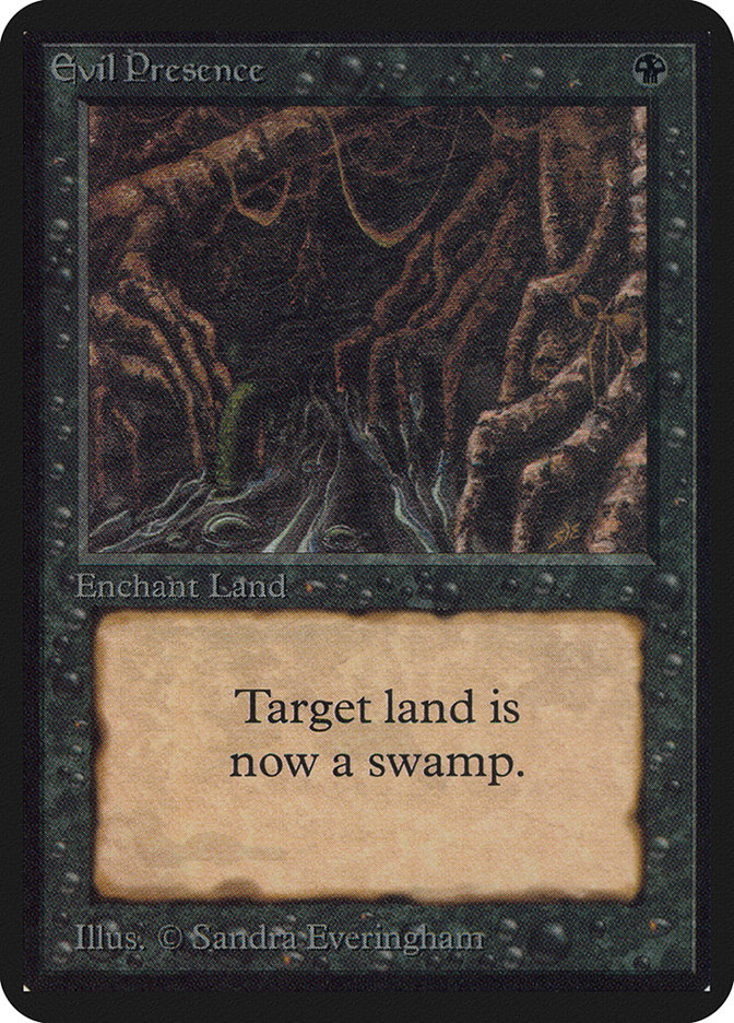 Magic the Gathering Card - Evil Presence - MTG Circle