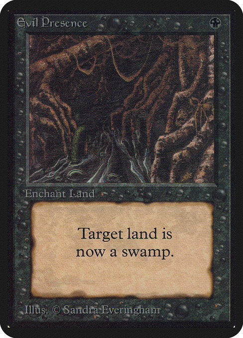 Magic the Gathering Card - Evil Presence - MTG Circle