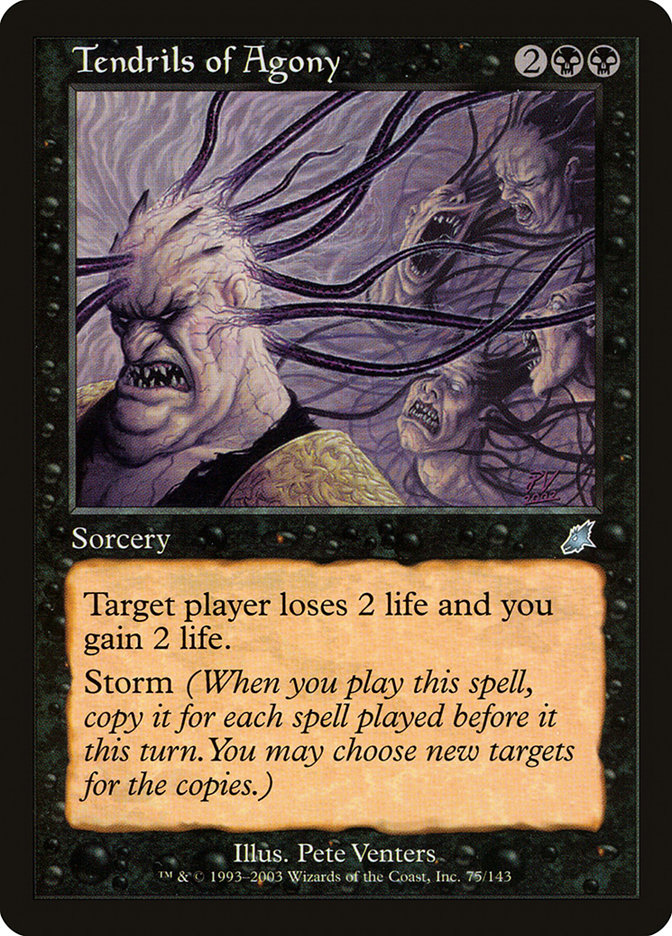 Magic the Gathering Card - Tendrils of Agony - MTG Circle