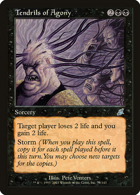Magic the Gathering Card - Tendrils of Agony - MTG Circle