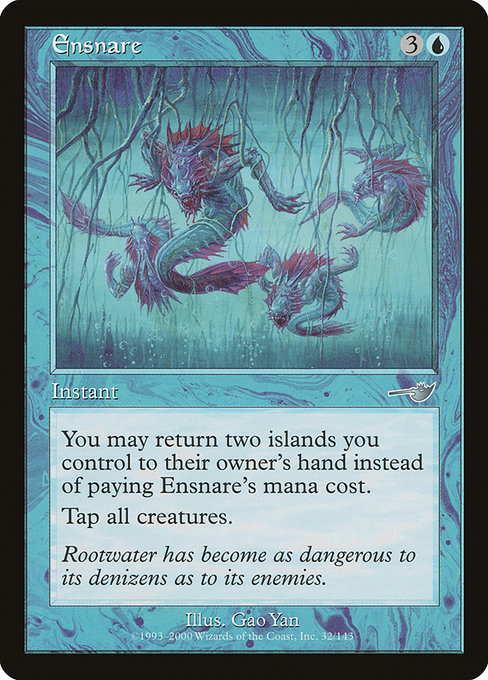 Magic the Gathering Card - Ensnare - MTG Circle