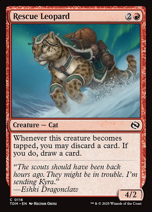 Magic the Gathering Card - Rescue Leopard - MTG Circle