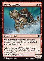 Magic the Gathering Card - Rescue Leopard - MTG Circle