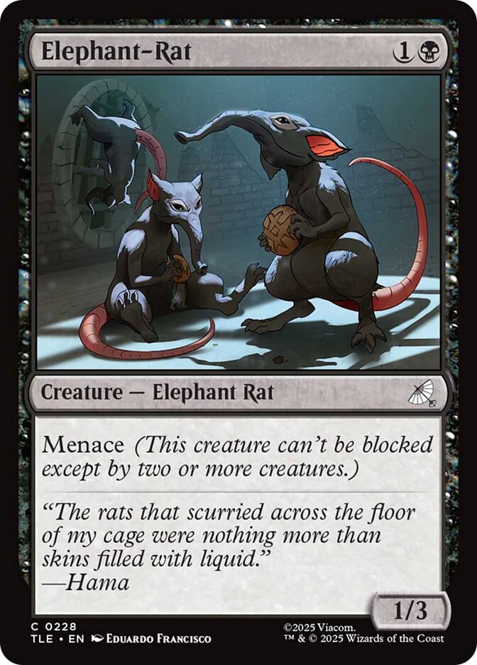 Magic the Gathering Card - Elephant-Rat - MTG Circle