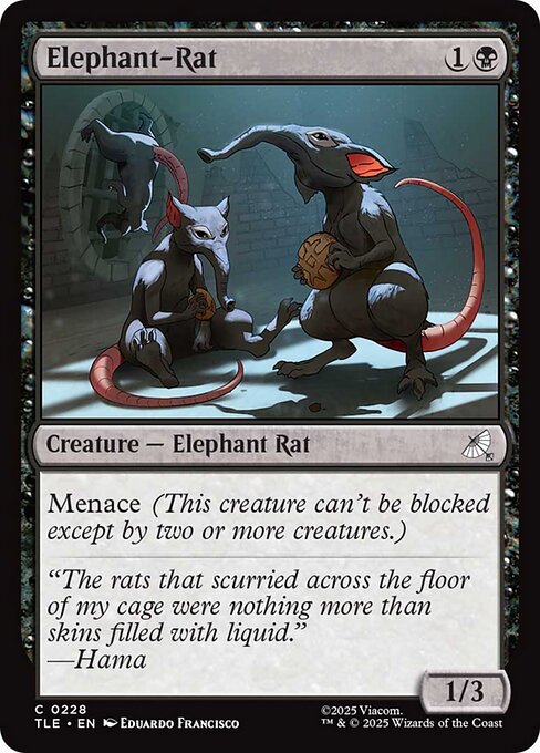 Magic the Gathering Card - Elephant-Rat - MTG Circle