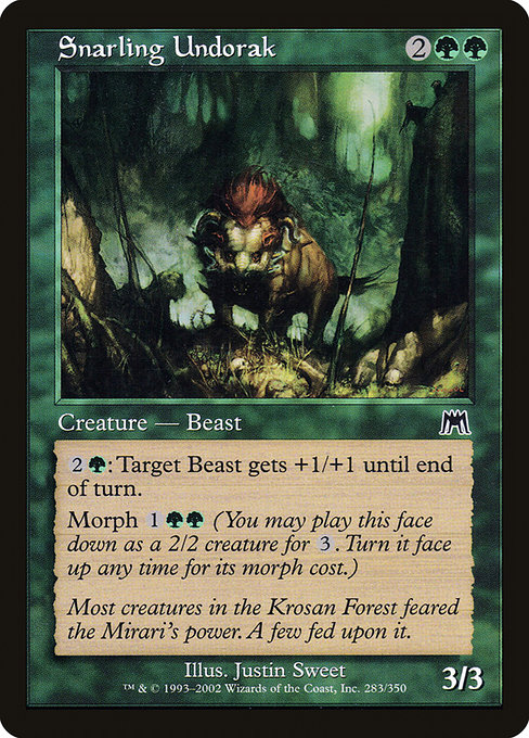 Magic the Gathering Card - Snarling Undorak - MTG Circle