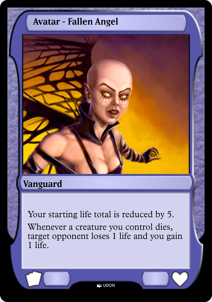 Magic the Gathering Card - Fallen Angel Avatar - MTG Circle