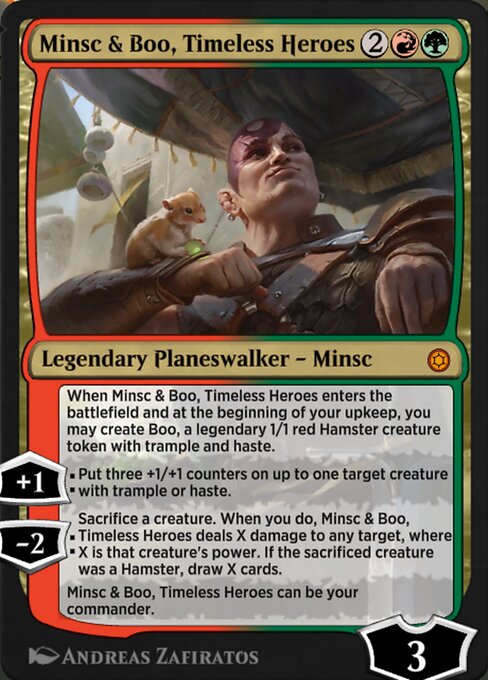 Magic the Gathering Card - Minsc & Boo, Timeless Heroes - MTG Circle