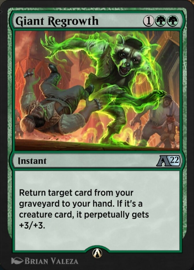 Magic the Gathering Card - Giant Regrowth - MTG Circle