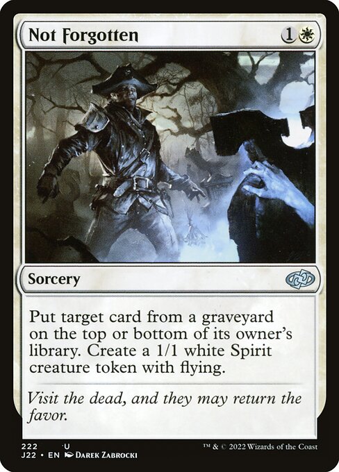 Magic the Gathering Card - Not Forgotten - MTG Circle